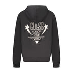 Black cotton Guess Jeans women's sweatshirt featuring a relaxed fit and classic crew neckline.