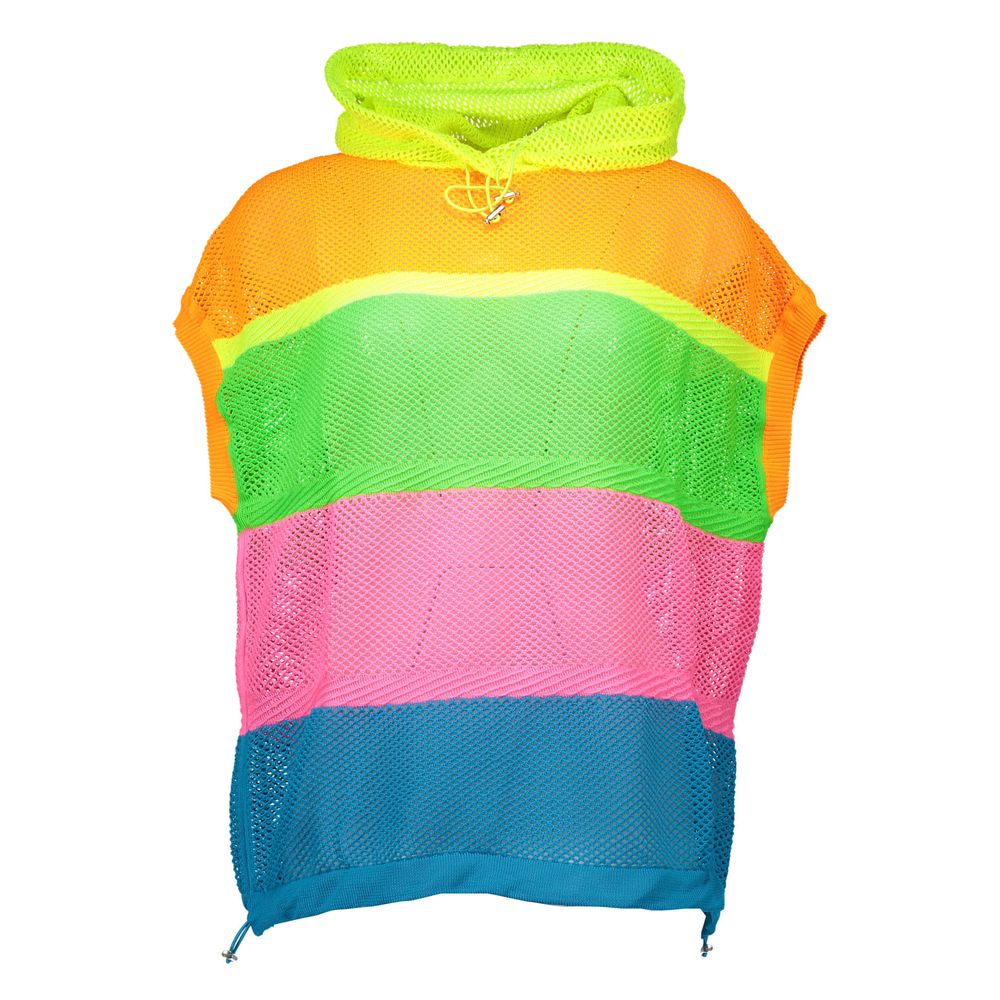 Colorful Love Moschino polyester women's sweater with a multicolore design and logo details.