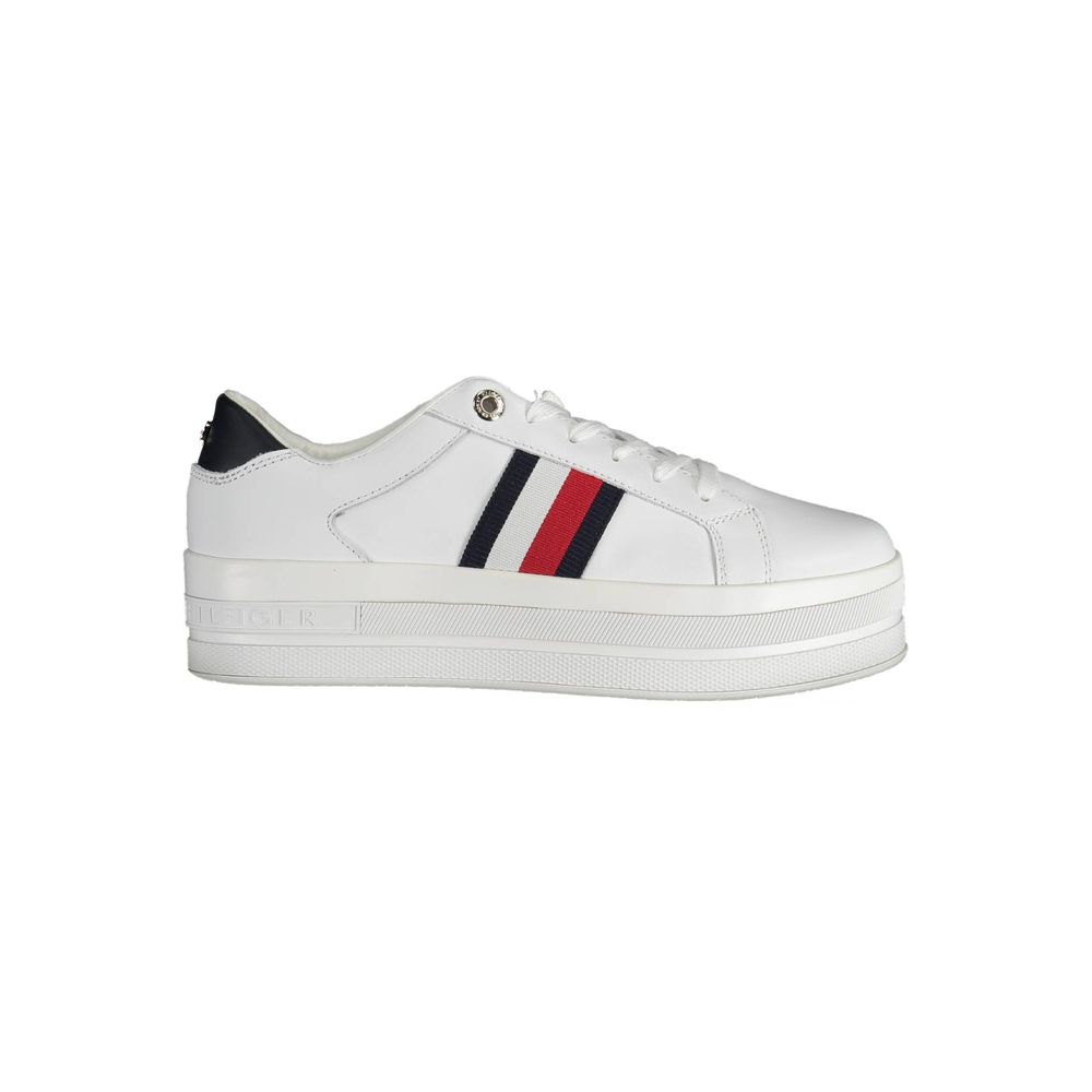 Tommy Hilfiger White Polyester Sneaker
