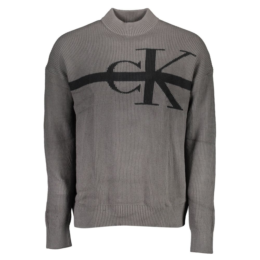 Calvin Klein Gray Cotton Sweater Calvin Klein