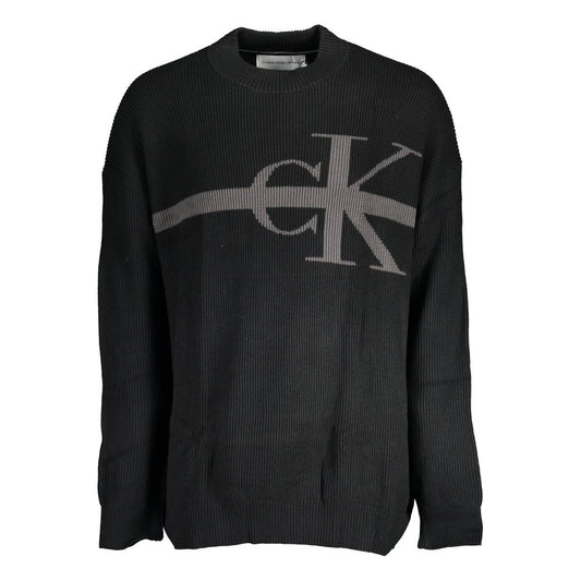Calvin Klein Black Cotton Sweater Calvin Klein
