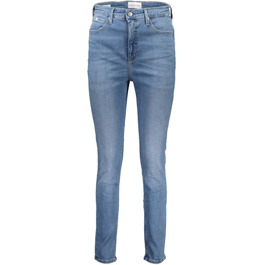 Calvin Klein Blue Cotton Jeans & Pant Calvin Klein