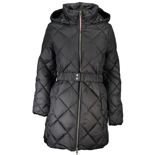 Tommy Hilfiger Black Polyester Jackets & Coat Tommy Hilfiger