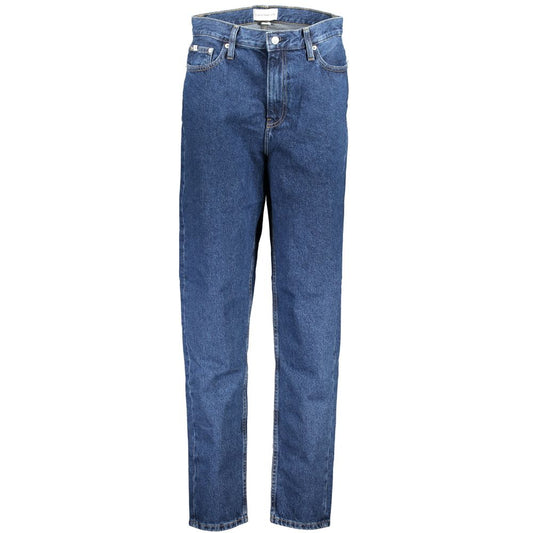 Calvin Klein Blue Cotton Jeans & Pant Calvin Klein