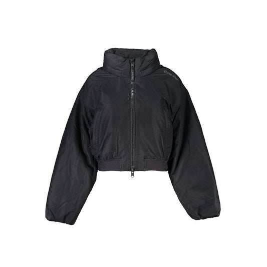 Calvin Klein Black Polyester Jackets & Coat Calvin Klein