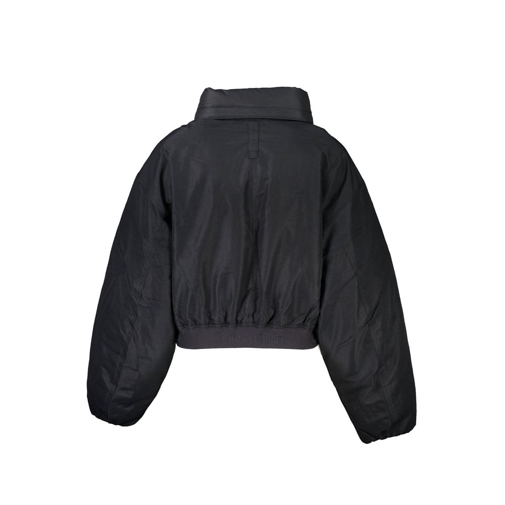 Calvin Klein Black Polyester Jackets & Coat Calvin Klein