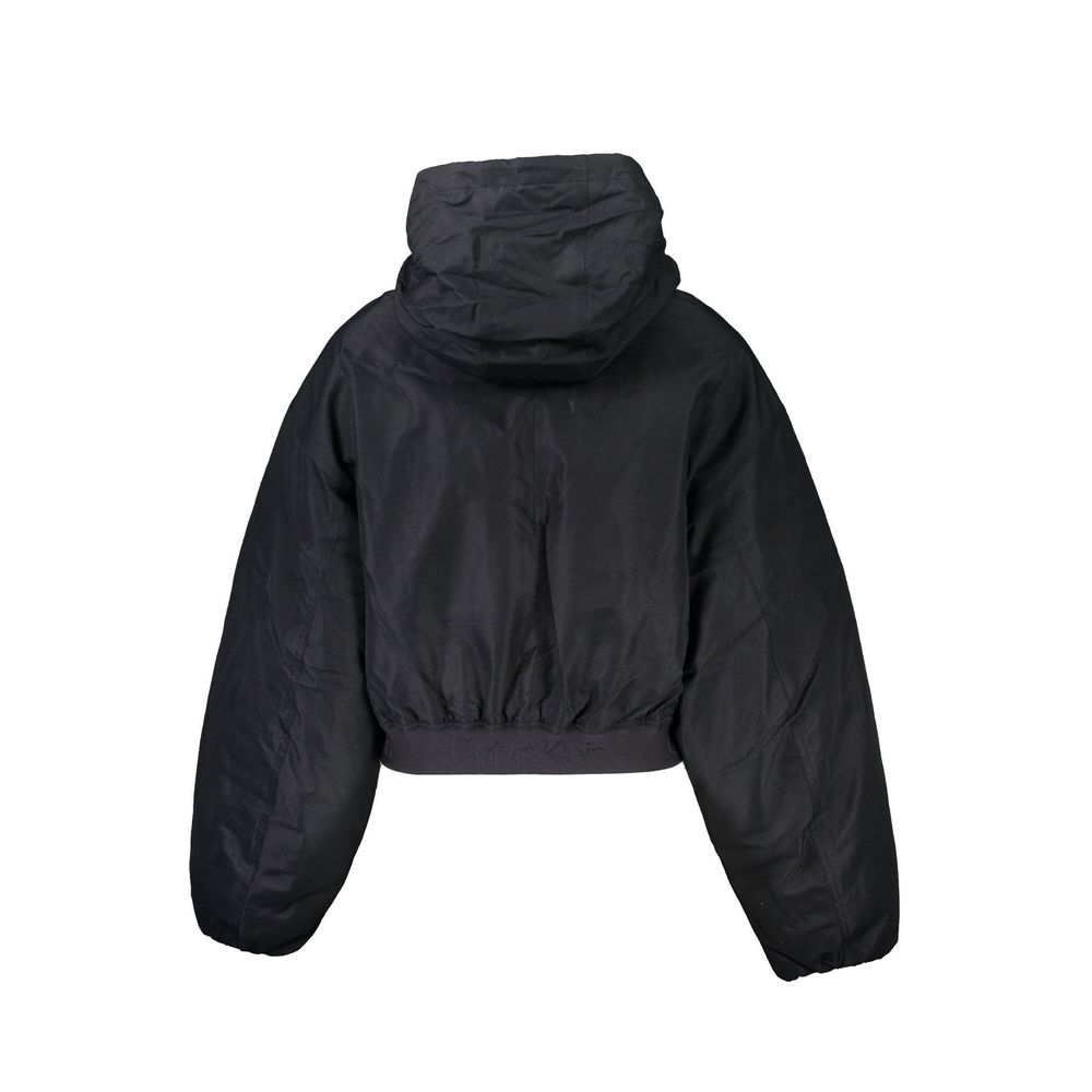 Calvin Klein Black Polyester Jackets & Coat Calvin Klein
