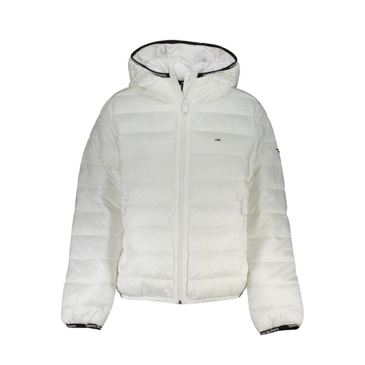 Tommy Hilfiger White Polyester Jackets & Coat Tommy Hilfiger