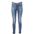 Tommy Hilfiger Nero cotton women's leggings displayed on a model, featuring a fitted silhouette and classic black color.