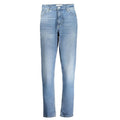 Calvin Klein Azzurro cotton women's jeans featuring a classic fit and light blue denim fabric.