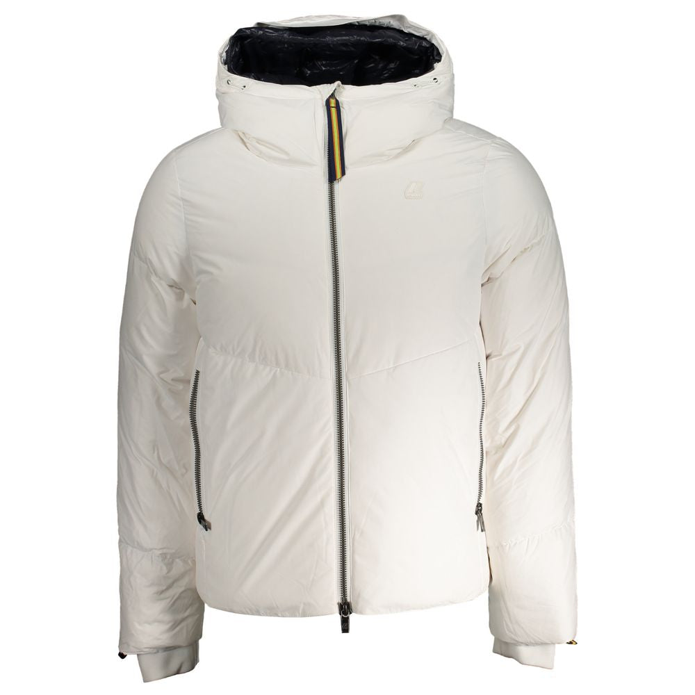 K-WAY White Polyester Jacket K-WAY