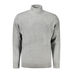 Norway 1963 men's gray sweater made of polyamide, featuring a classic knit design and crew neck style.