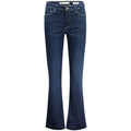 Guess Jeans women’s blue recycled cotton jeans, slim-fit design with classic five-pocket styling and belt loops.