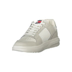 White leather women's sneaker by Tommy Hilfiger with a clean design and logo detail.