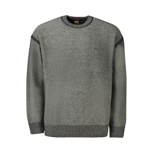 Hugo Boss Gray Wool Sweater Hugo Boss