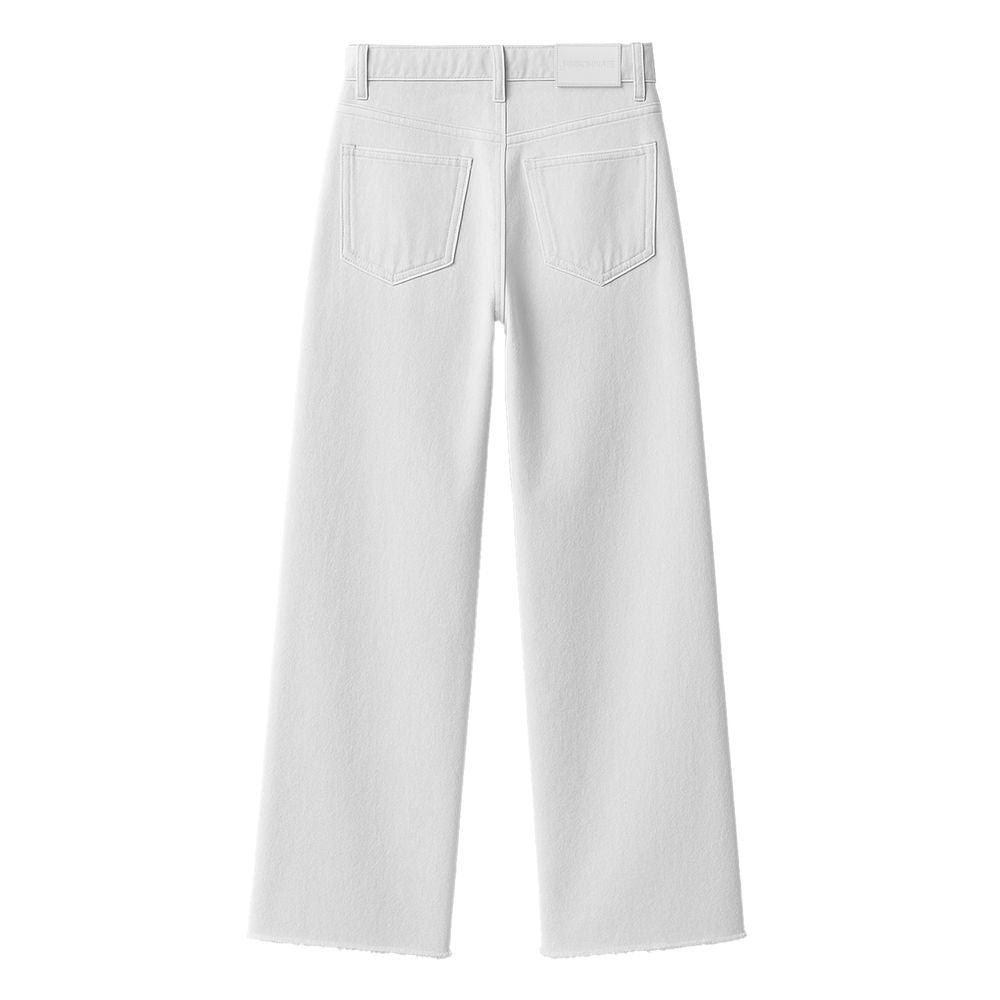 Hinnominate White Cotton Jeans & Pant Hinnominate