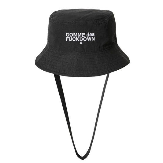 Comme Des Fuckdown Black Polyester Hats & Cap Comme Des Fuckdown