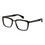 Yohji Yamamoto brown acetate glasses frames with clear lenses, stylish and modern eyewear for sophisticated look.