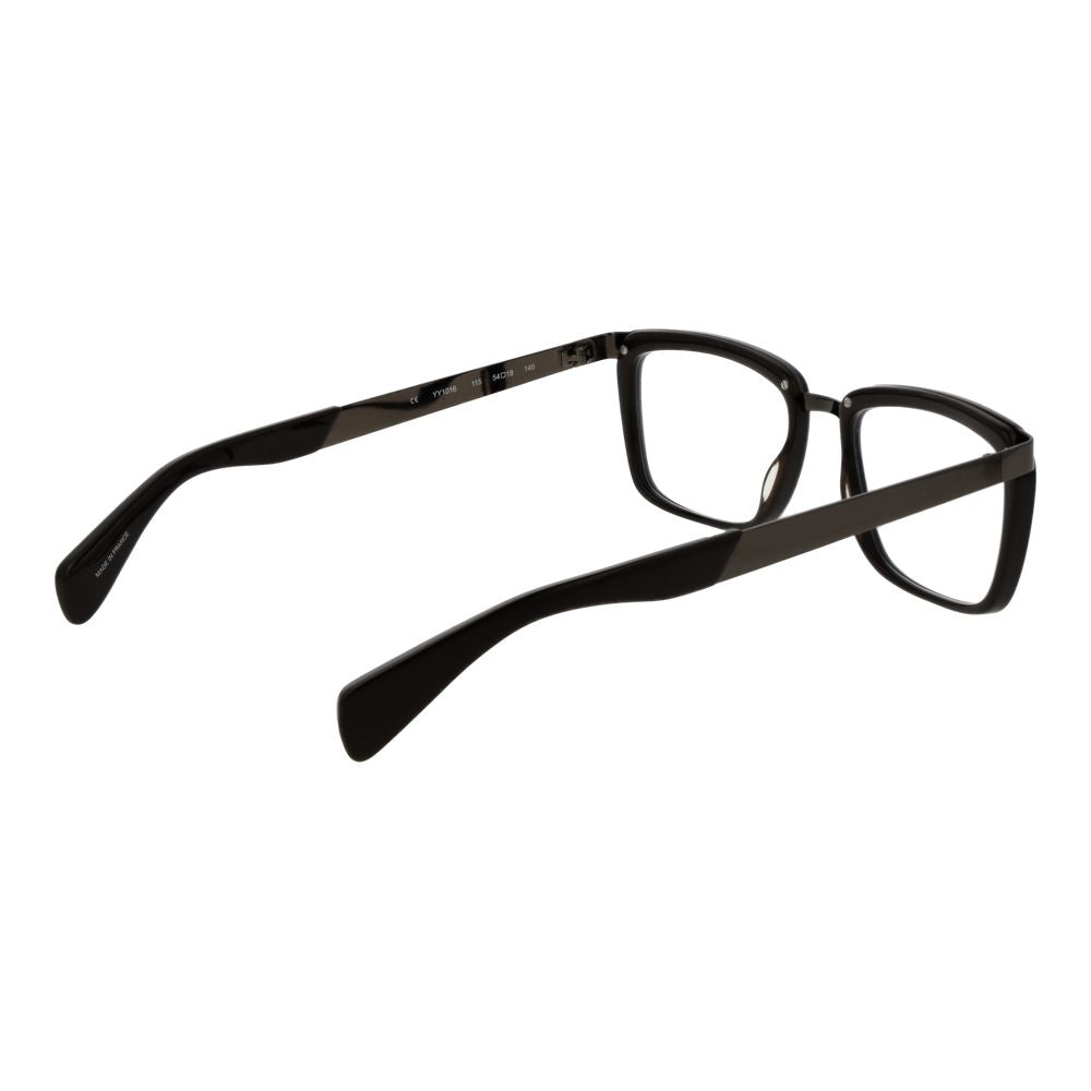 Yohji Yamamoto brown acetate glasses frames with clear lenses, stylish and modern eyewear for a sophisticated look.