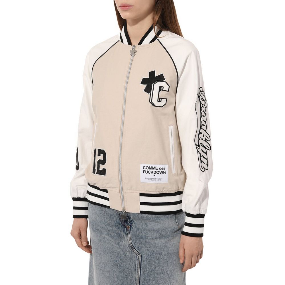 Comme Des Fuckdown Beige Cotton Jackets & Coat Comme Des Fuckdown