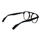 Yohji Yamamoto black plastic eyeglasses frames with sleek, modern design and clear lenses, showcasing contemporary eyewear style.
