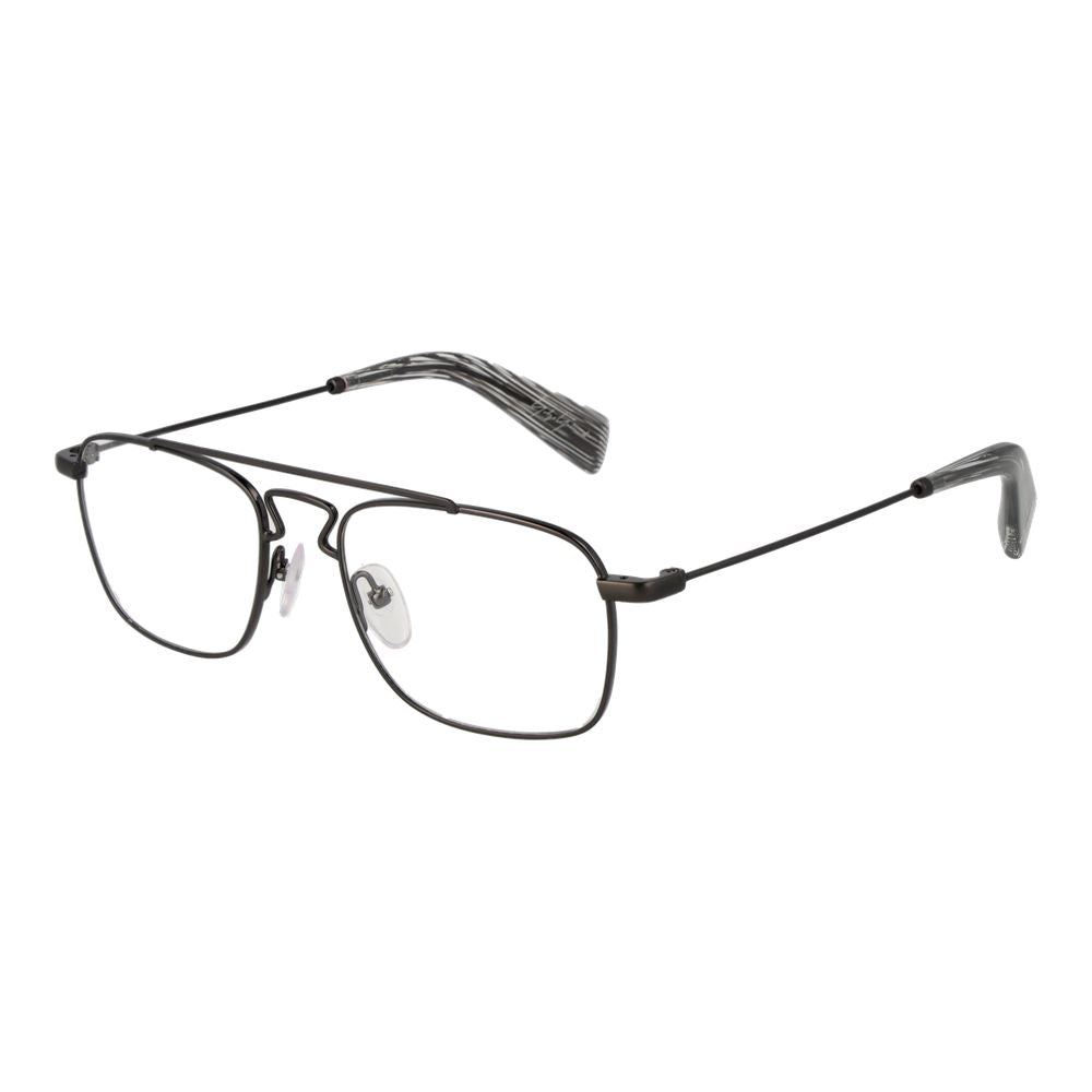 Yohji Yamamoto Gray Metal Glasses Frames