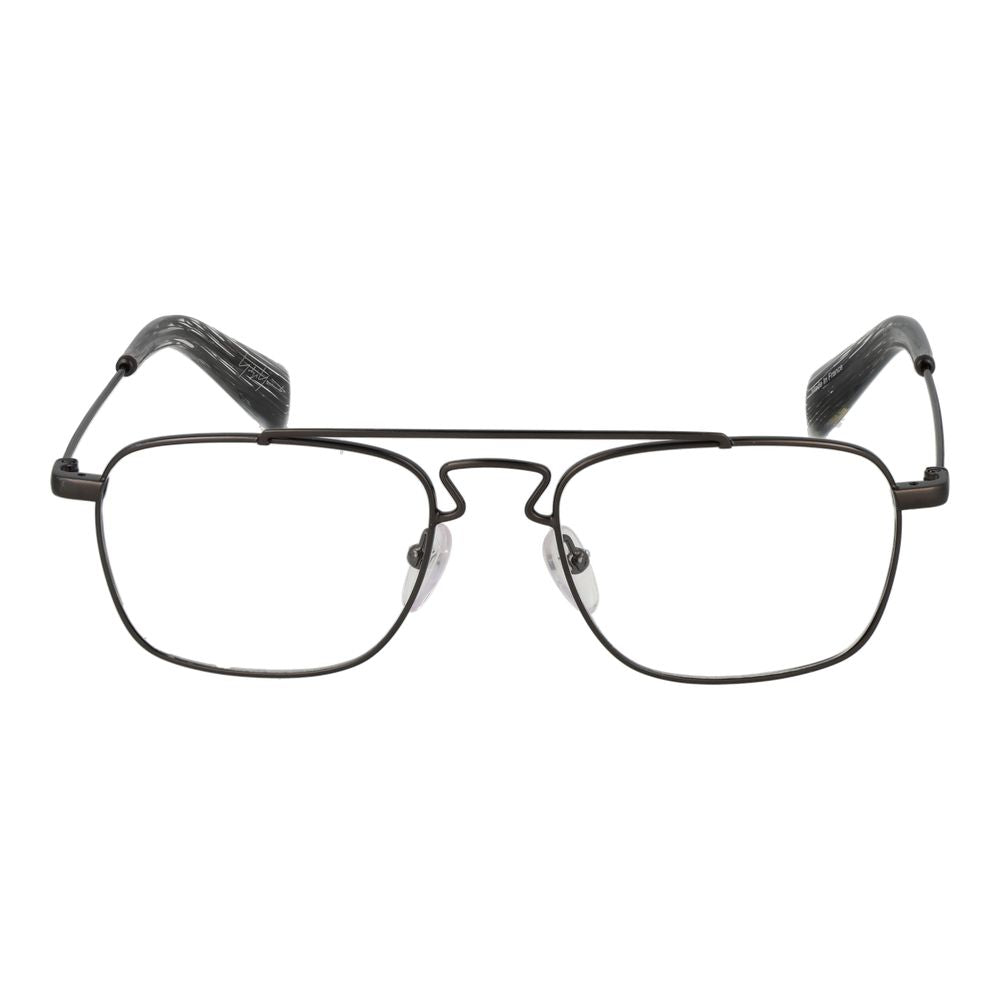 Yohji Yamamoto Gray Metal Glasses Frames