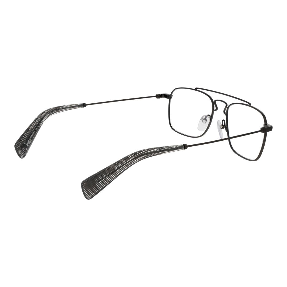 Yohji Yamamoto Gray Metal Glasses Frames