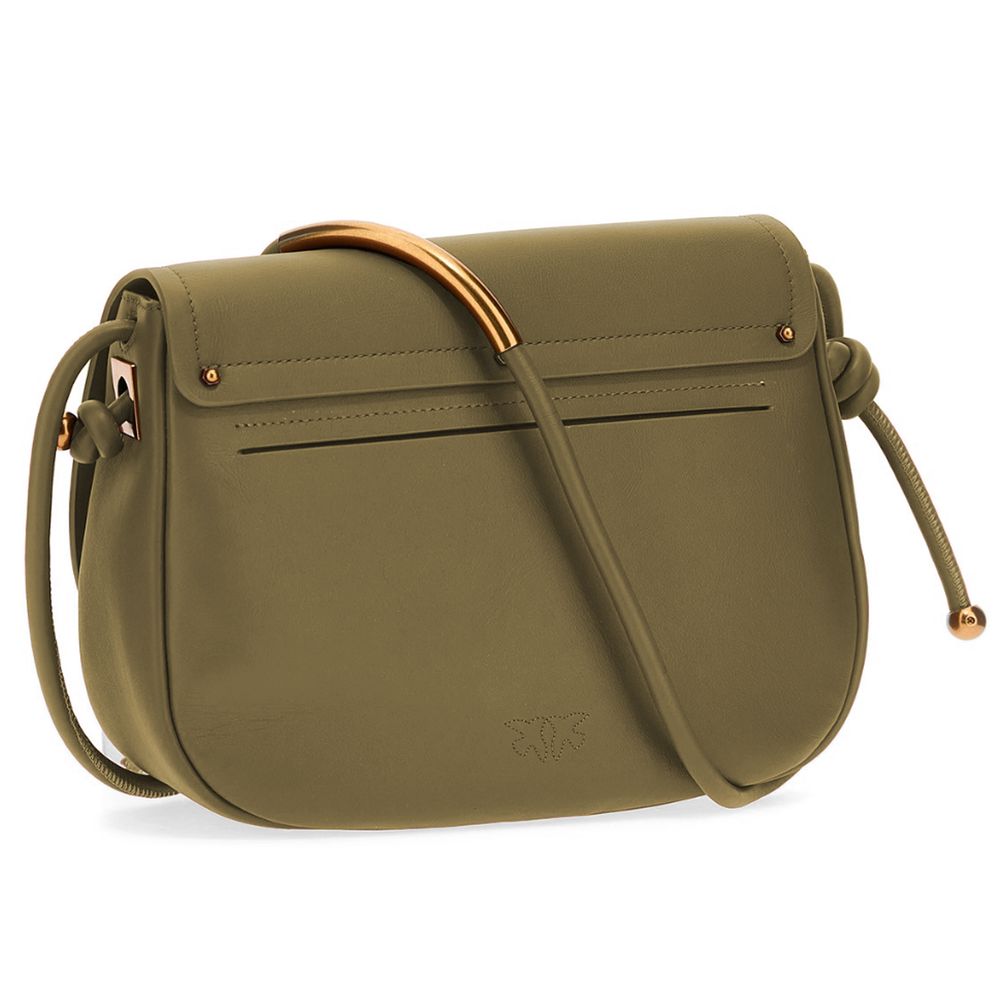 PINKO Green Leather Crossbody Bag PINKO