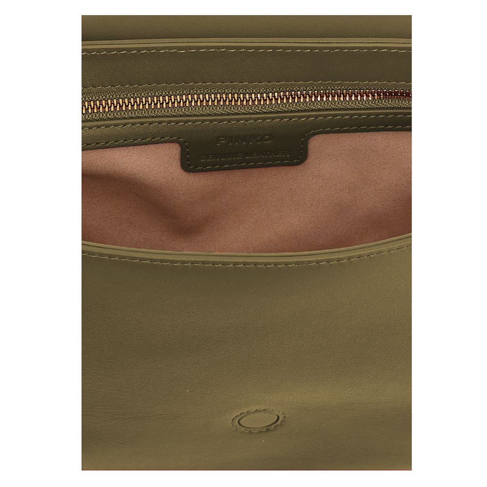 PINKO Green Leather Crossbody Bag PINKO