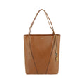 Chloé Brown Calf Leather Bos Taurus Shoulder Bag with gold-tone hardware and structured design.