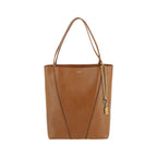Chloé Brown Calf Leather Bos Taurus Shoulder Bag with gold-tone hardware and structured design.