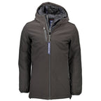 Yes Zee Black Polyester Jackets & Coat Yes Zee
