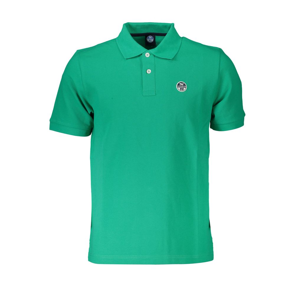 North Sails Blu Cotton Men Polo North Sails