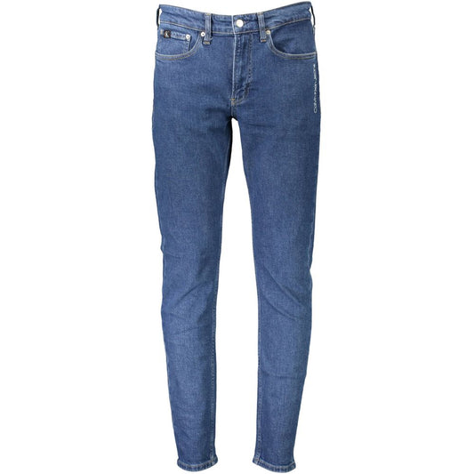 Calvin Klein Blue Cotton Jeans & Pant Calvin Klein