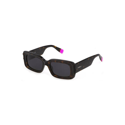 Furla Brown Plastic Women's Sunglass Furla