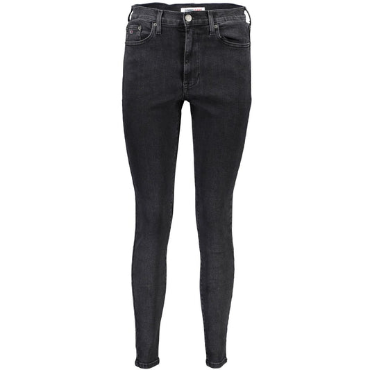Tommy Hilfiger Black Cotton Jeans & Pant Tommy Hilfiger