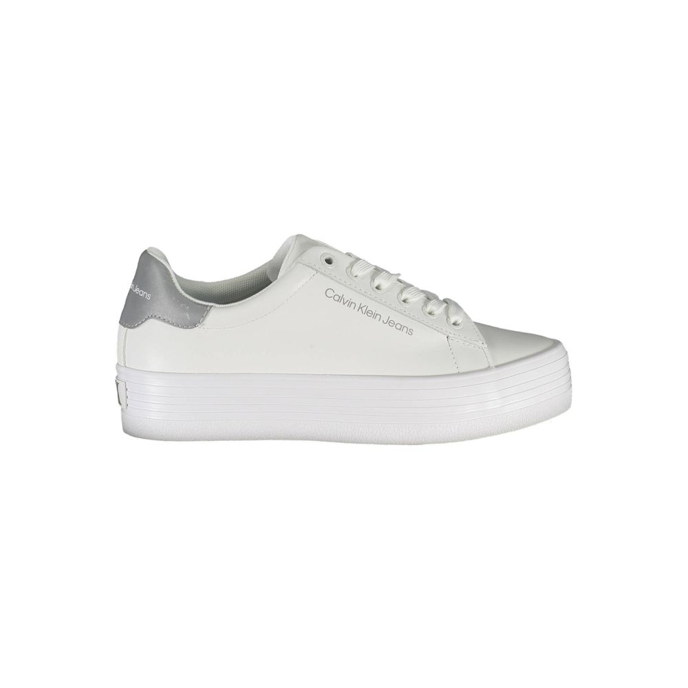 Calvin Klein White Polyester Sneaker Calvin Klein