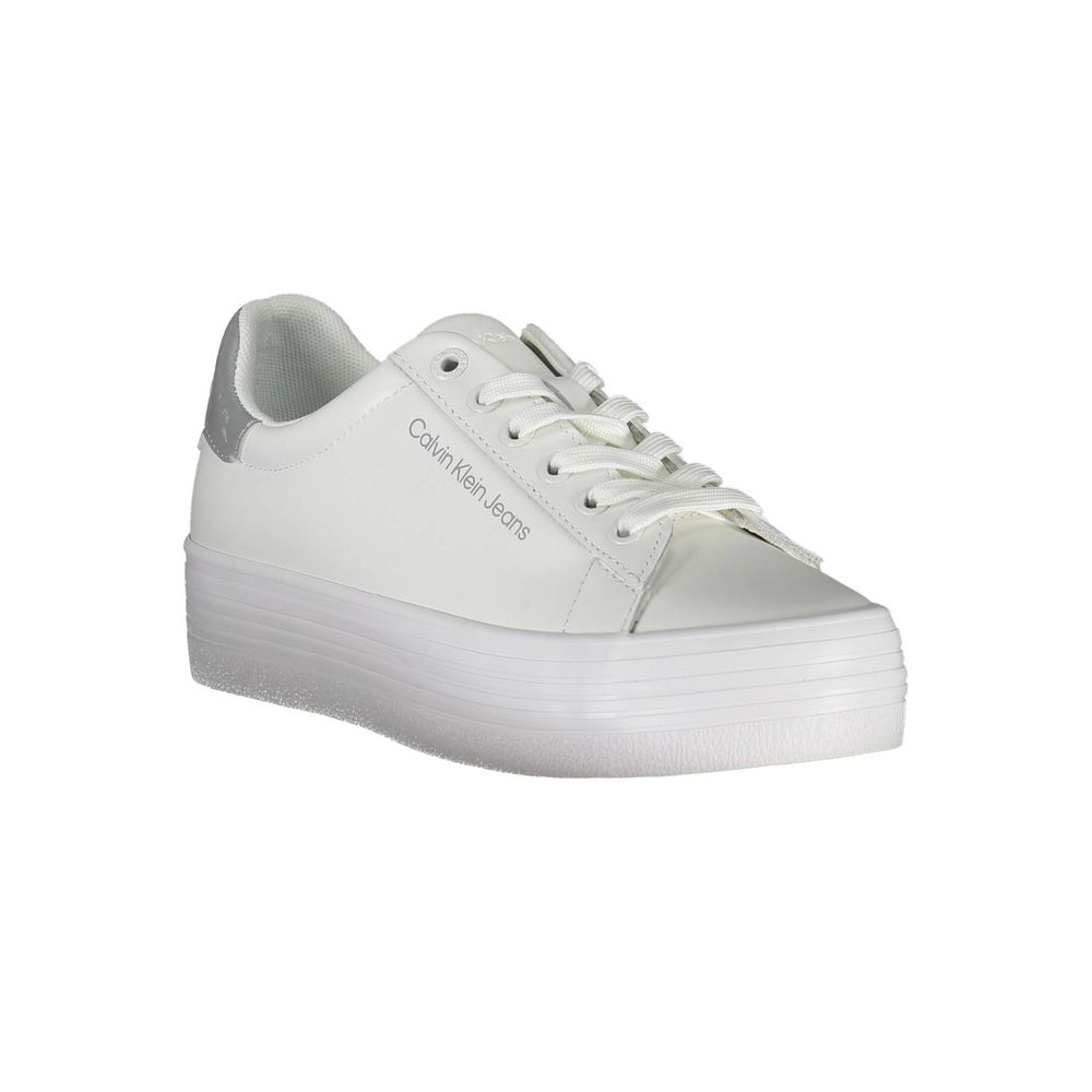 Calvin Klein White Polyester Sneaker Calvin Klein