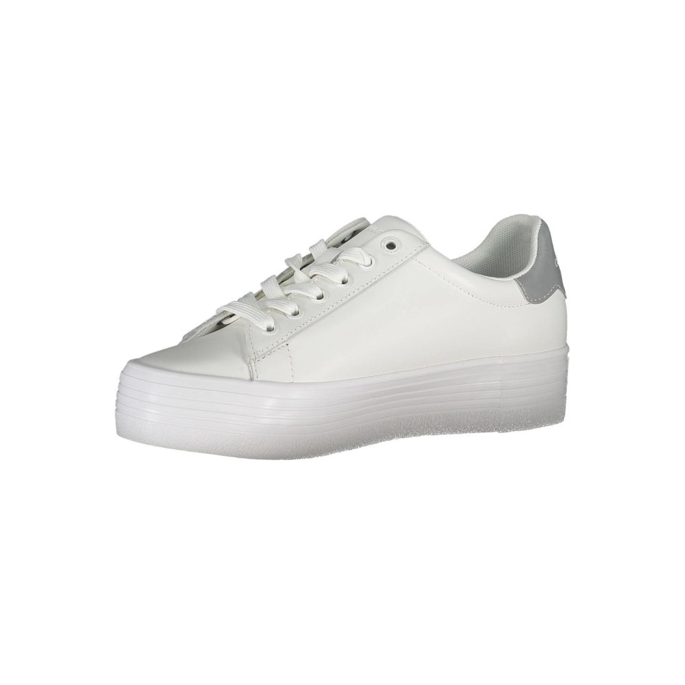 Calvin Klein White Polyester Sneaker Calvin Klein