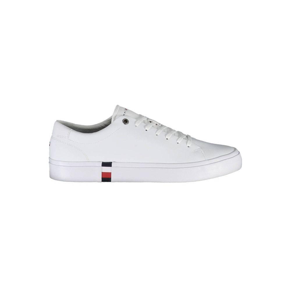 Tommy Hilfiger White Polyester Sneaker Tommy Hilfiger