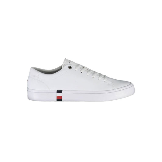 Tommy Hilfiger White Polyester Sneaker Tommy Hilfiger