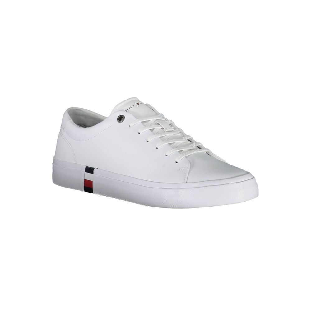Tommy Hilfiger White Polyester Sneaker Tommy Hilfiger