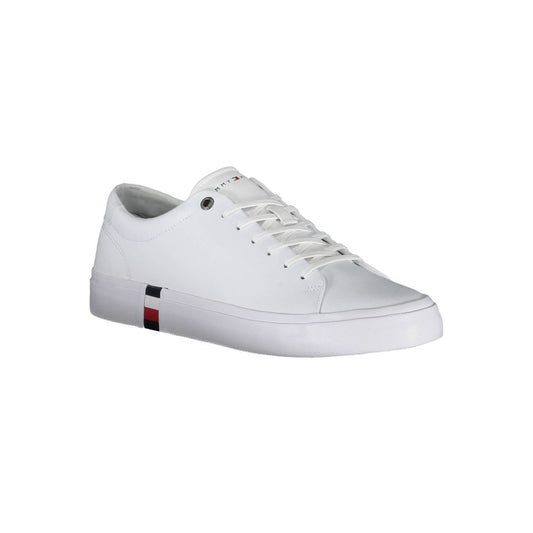 Tommy Hilfiger White Polyester Sneaker Tommy Hilfiger