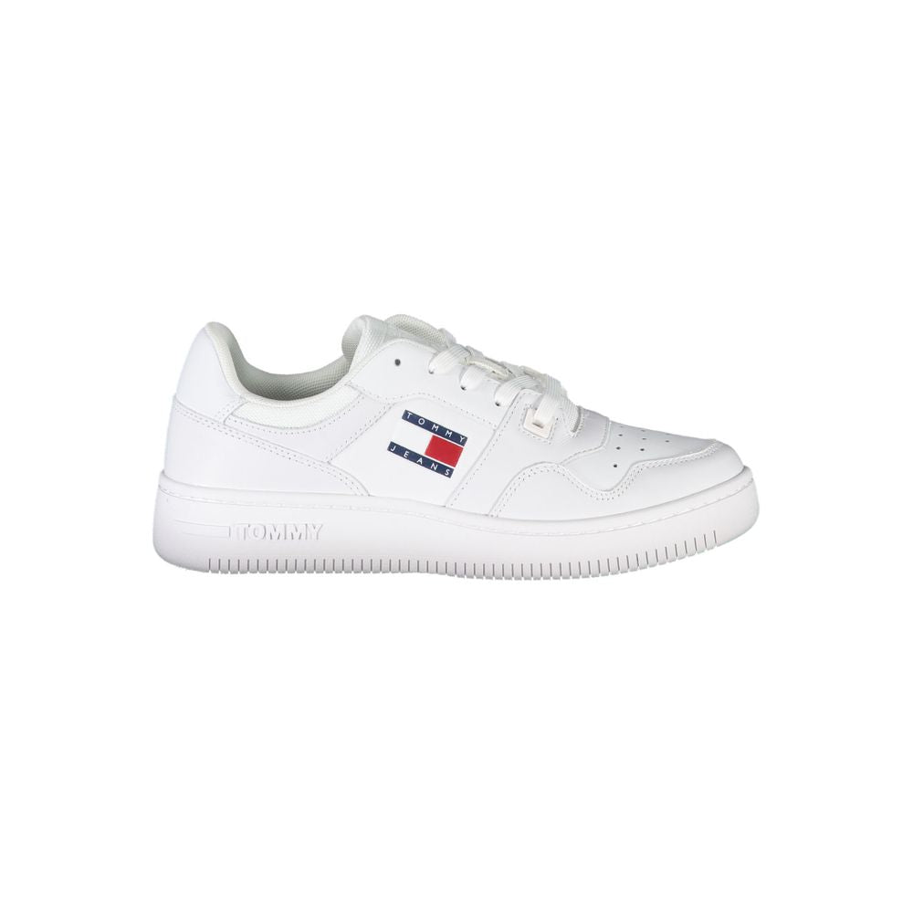 Tommy Hilfiger White Leather Women Sneaker Tommy Hilfiger