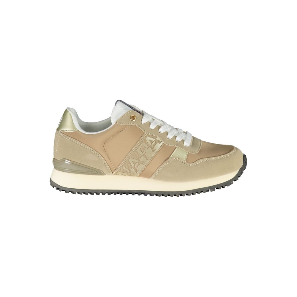Napapijri Beige Polyester Women Sneaker Napapijri