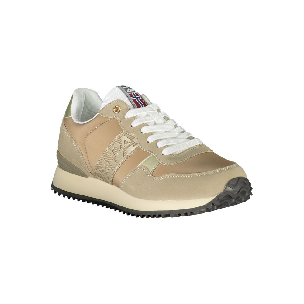 Napapijri Beige Polyester Women Sneaker Napapijri