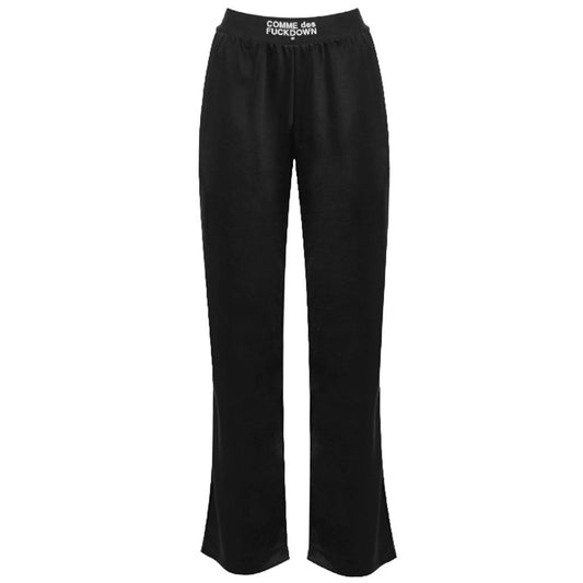 Comme Des Fuckdown Black Polyester Jeans & Pant Comme Des Fuckdown