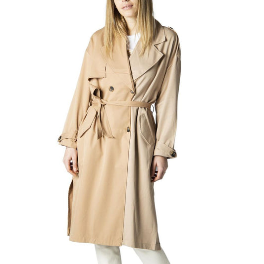 Only Beige Polyester Jackets & Coat Only