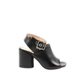 Dee Ocleppo Black Leather Platform Sandals